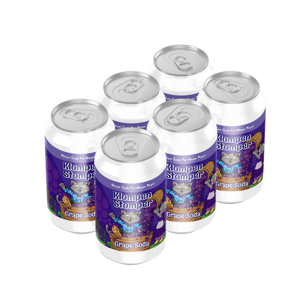 Klompen Stomper Grape Soda (6 Pack) – Kittywampus Soda
